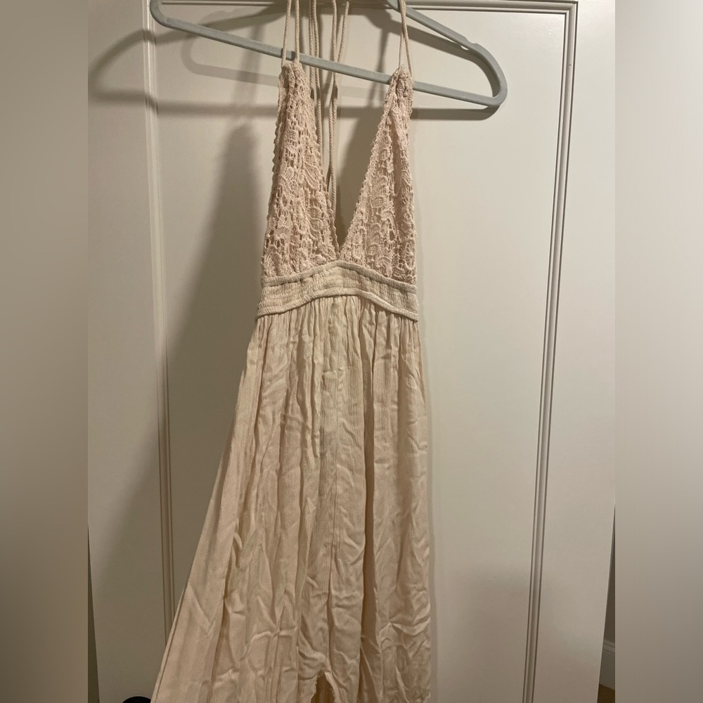 Wishlist apparel boho cream maxi dress